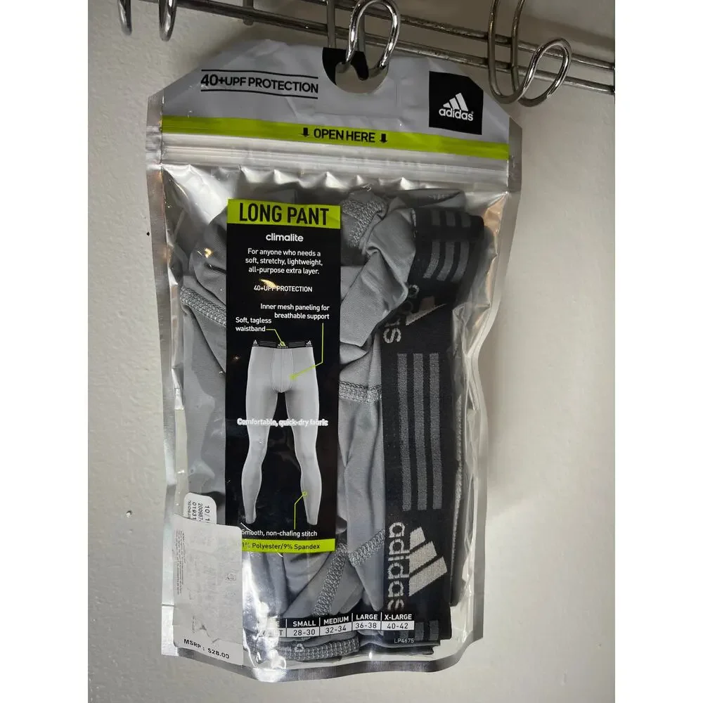 Adidas Men's ULTRATECH Base Layer Long Pants Quick Dry NEW ~ Size  XL